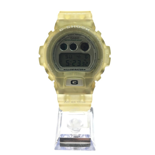 【中古品】【メンズ】 CASIO カシオ G-SHOCK DIGITAL DW-6900K-8BT ジーショック デジタル イルクジ クォーツ 腕時計 196-250410-yk-14-tag カラー：クリアホワイト 万代Net店