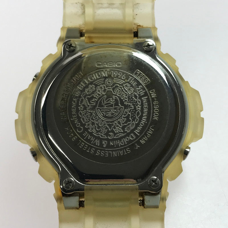【中古品】【メンズ】 CASIO カシオ G-SHOCK DIGITAL DW-6900K-8BT ジーショック デジタル イルクジ クォーツ 腕時計 196-250410-yk-14-tag カラー：クリアホワイト 万代Net店