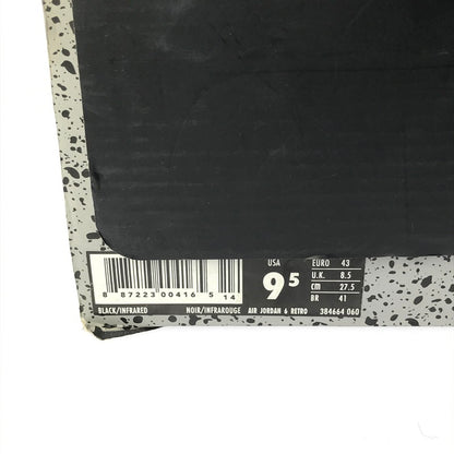 【現状渡し品】【メンズ】 NIKE ナイキ AIR JORDAN 6 RETRO 384664-060 エア ジョーダン 6 レトロ ブラックインフラレッド スニーカー 靴 160-250410-hi-15-tag サイズ：27.5cm US 9.5 カラー：BLACK/INFRARED 万代Net店