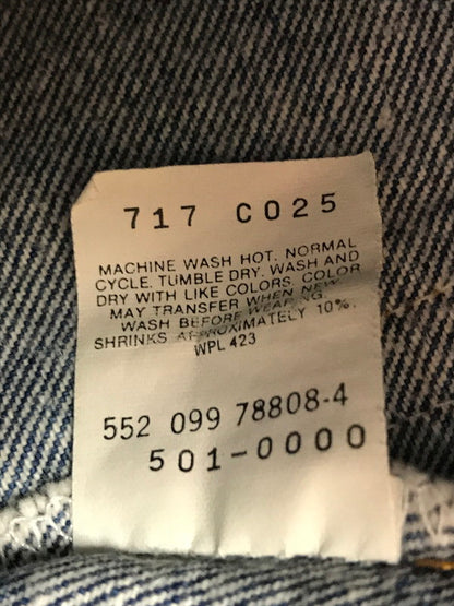 【中古品】【メンズ】 90's VINTAGE 501XX DENIMPANTS 90年代 ヴィンテージ 501XX デニムパンツ ボタン裏刻印552 アメリカ製 ジーンズ ボトムス 157-250410-yk-09-tag サイズ：29 カラー：インディゴ 万代Net店
