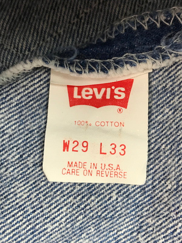 【中古品】【メンズ】 90's VINTAGE 501XX DENIMPANTS 90年代 ヴィンテージ 501XX デニムパンツ ボタン裏刻印552 アメリカ製 ジーンズ ボトムス 157-250410-yk-09-tag サイズ：29 カラー：インディゴ 万代Net店