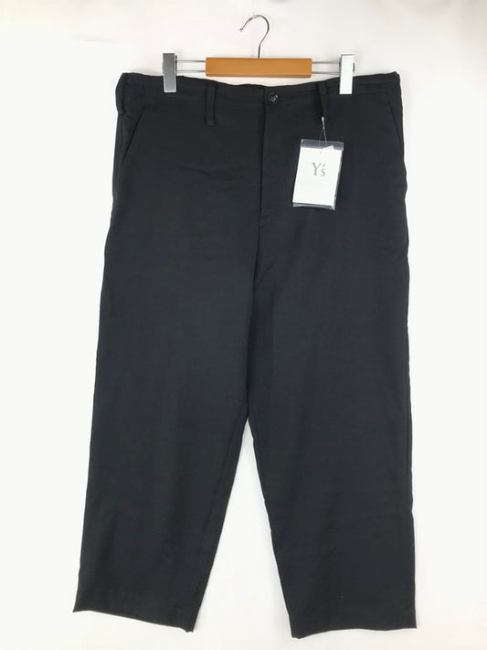 【中古美品】【メンズ】 Y's ワイズ WOOL GABARDINE DRAWSTRING PANTS YN-P12-100-1 20SS ウールギャバンジンドローストリングパンツ 151-250410-hi-46-tag サイズ：1 カラー：ブラック 万代Net店