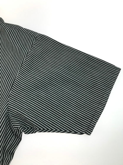 【中古品】【メンズ】 BEN DAVIS ベンデイビス STRIPE HALF ZIP S/S SHIRTS ストライプ ハーフジップ ショートスリーブ シャツ 半袖 トップス 142-250410-yk-02-tag サイズ：L カラー：ブラック/ホワイト 万代Net店