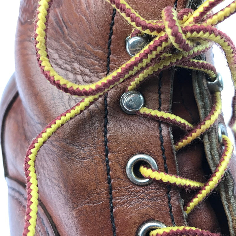 【中古品】【メンズ】 RED WING レッドウィング LINEMAN BOOTS 2907 ラインマンブーツ レースアップブーツ シューズ 靴 164-250415-yk-36-tag サイズ：US8D カラー：ブラウン 万代Net店