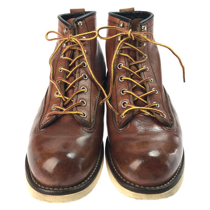 【中古品】【メンズ】 RED WING レッドウィング LINEMAN BOOTS 2907 ラインマンブーツ レースアップブーツ シューズ 靴 164-250415-yk-36-tag サイズ：US8D カラー：ブラウン 万代Net店