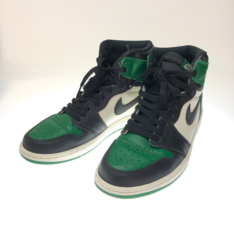 【中古品】【メンズ】 NIKE ナイキ AIR JORDAN 1 RETRO HIGH OG PINE GREEN 2018 555088-302 エアジョーダン 1 レトロ ハイ OG パイン グリーン スニーカー 靴 160-250412-hi-11-tag サイズ：27cm US 9 カラー：GREEN/BLACK 万代Net店