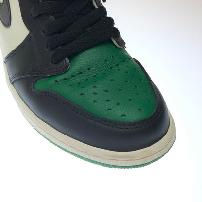 【中古品】【メンズ】 NIKE ナイキ AIR JORDAN 1 RETRO HIGH OG PINE GREEN 2018 555088-302 エアジョーダン 1 レトロ ハイ OG パイン グリーン スニーカー 靴 160-250412-hi-11-tag サイズ：27cm US 9 カラー：GREEN/BLACK 万代Net店