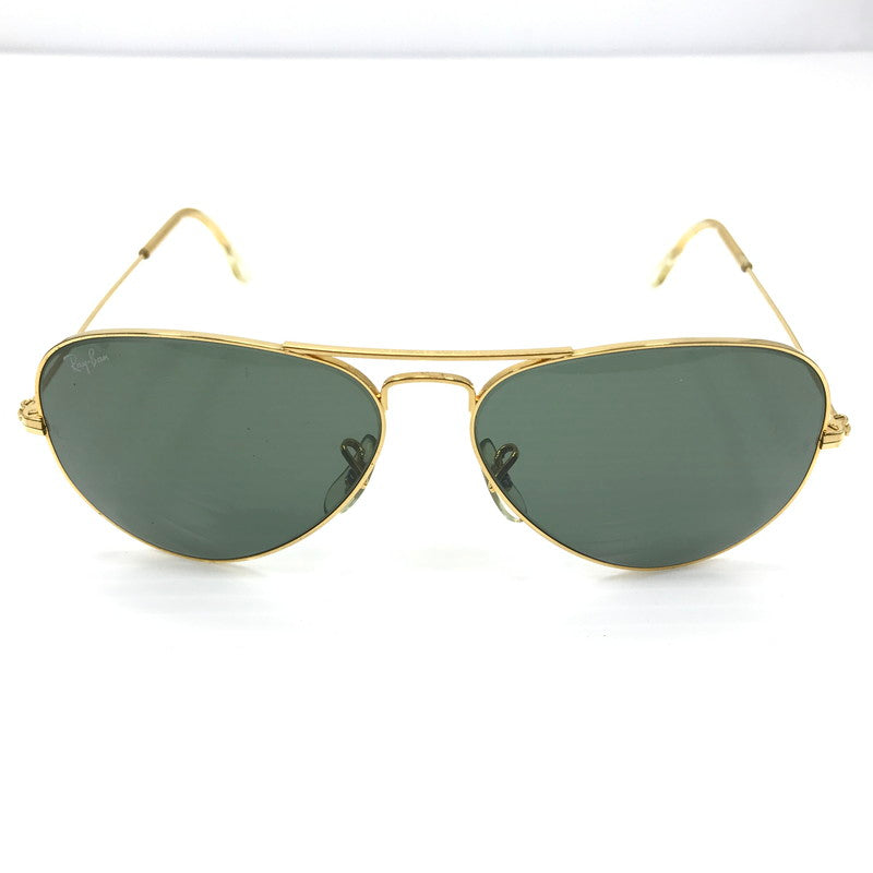 【中古品】【メンズ】 Ray-Ban レイバン BAUSCH&LOMB ボシュロム AVIATOR L0205 アビエーター サングラス アイウェア アクセサリー 203-250412-hi-22-tag サイズ：58ロ14 カラー：ゴールド 万代Net店
