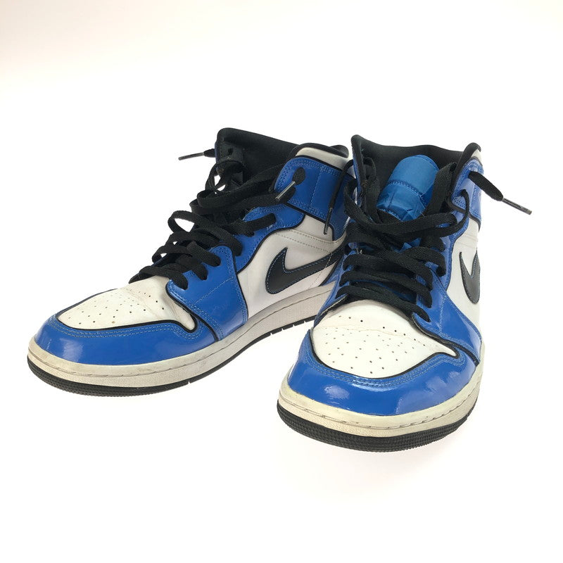 【中古品】【メンズ】 NIKE ナイキ AIR JORDAN 1 MID SE SIGNAL BLUE DD6834-402 エアジョーダン 1 ミッド シーズナルエディション シグナル ブルー スニーカー 靴 160-250412-hi-14-tag サイズ：28cm US 10 カラー：BLUE/BLACK-WHITE 万代Net店
