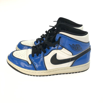 【中古品】【メンズ】 NIKE ナイキ AIR JORDAN 1 MID SE SIGNAL BLUE DD6834-402 エアジョーダン 1 ミッド シーズナルエディション シグナル ブルー スニーカー 靴 160-250412-hi-14-tag サイズ：28cm US 10 カラー：BLUE/BLACK-WHITE 万代Net店