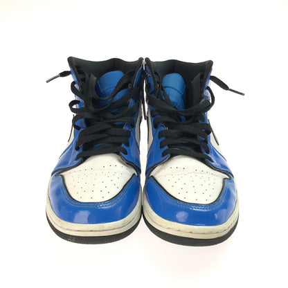 【中古品】【メンズ】 NIKE ナイキ AIR JORDAN 1 MID SE SIGNAL BLUE DD6834-402 エアジョーダン 1 ミッド シーズナルエディション シグナル ブルー スニーカー 靴 160-250412-hi-14-tag サイズ：28cm US 10 カラー：BLUE/BLACK-WHITE 万代Net店
