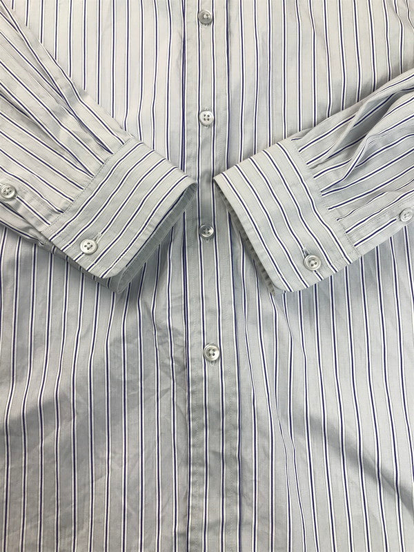【中古品】【メンズ】 T.M. BUTTON DOWN SHIRT 191-60301 トーマスメイソン ボタンダウンシャツ ストライプ 長袖シャツ 140-250411-hi-08-tag サイズ：2 カラー：ブルー 万代Net店