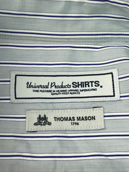 【中古品】【メンズ】 T.M. BUTTON DOWN SHIRT 191-60301 トーマスメイソン ボタンダウンシャツ ストライプ 長袖シャツ 140-250411-hi-08-tag サイズ：2 カラー：ブルー 万代Net店