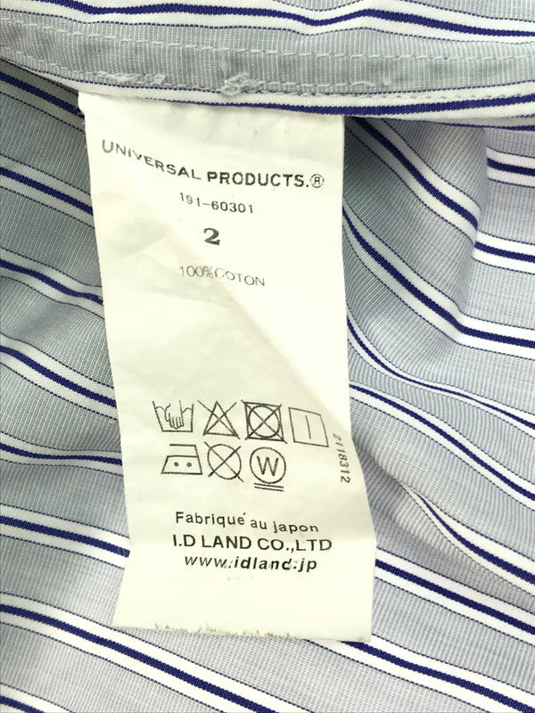 【中古品】【メンズ】 T.M. BUTTON DOWN SHIRT 191-60301 トーマスメイソン ボタンダウンシャツ ストライプ 長袖シャツ 140-250411-hi-08-tag サイズ：2 カラー：ブルー 万代Net店