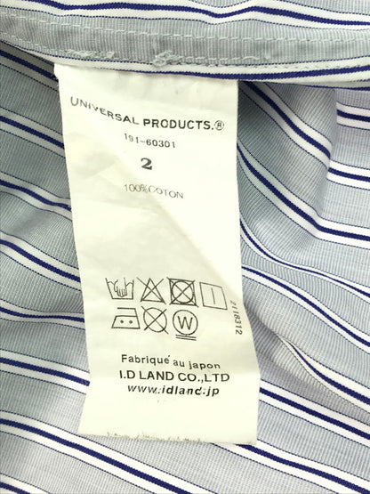 【中古品】【メンズ】 T.M. BUTTON DOWN SHIRT 191-60301 トーマスメイソン ボタンダウンシャツ ストライプ 長袖シャツ 140-250411-hi-08-tag サイズ：2 カラー：ブルー 万代Net店