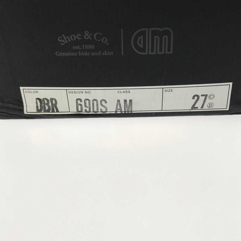 【中古品】【メンズ】 ARIHARAMIYUKI 在原 みゆ紀 × REGAL SHOE & CO リーガル シューアンドカンパニー コラボ 3 EYELET MOC TOE 3アイレットモックトゥ レザーシューズ 靴 164-250415-yk-34-tag サイズ：27 カラー：DARK BROWN 万代Net店