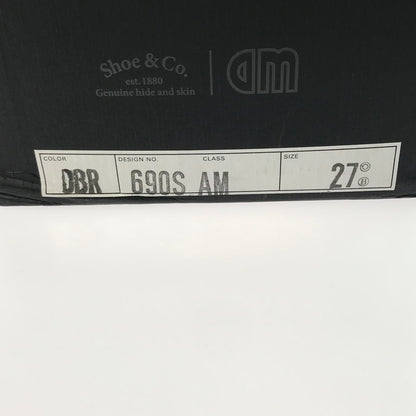 【中古品】【メンズ】 ARIHARAMIYUKI 在原 みゆ紀 × REGAL SHOE & CO リーガル シューアンドカンパニー コラボ 3 EYELET MOC TOE 3アイレットモックトゥ レザーシューズ 靴 164-250415-yk-34-tag サイズ：27 カラー：DARK BROWN 万代Net店