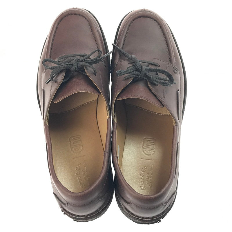 【中古品】【メンズ】 ARIHARAMIYUKI 在原 みゆ紀 × REGAL SHOE & CO リーガル シューアンドカンパニー コラボ 3 EYELET MOC TOE 3アイレットモックトゥ レザーシューズ 靴 164-250415-yk-34-tag サイズ：27 カラー：DARK BROWN 万代Net店