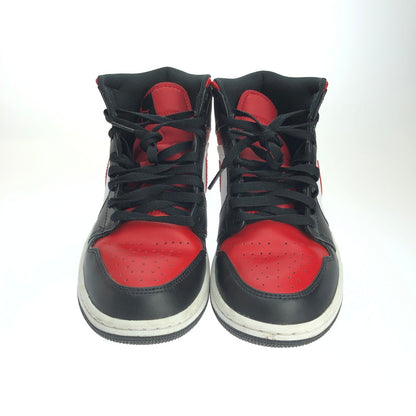 【中古品】【メンズ】 NIKE ナイキ AIR JORDAN 1 MID 554724-079 エア ジョーダン 1 ミッド スニーカー 靴 160-250412-hi-13-tag サイズ：25.5cm US 7.5 カラー：BLACK/FIRE RED-WHITE 万代Net店