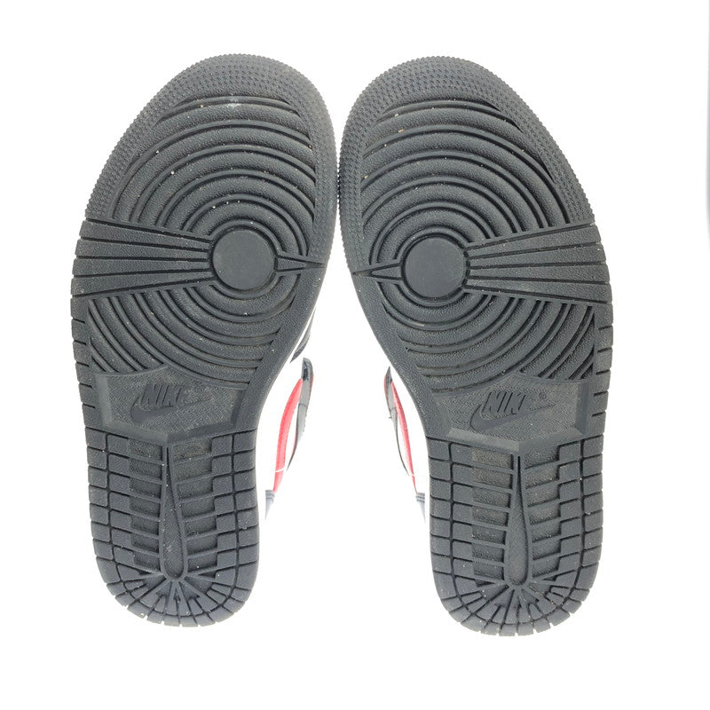 【中古品】【メンズ】 NIKE ナイキ AIR JORDAN 1 MID 554724-079 エア ジョーダン 1 ミッド スニーカー 靴 160-250412-hi-13-tag サイズ：25.5cm US 7.5 カラー：BLACK/FIRE RED-WHITE 万代Net店