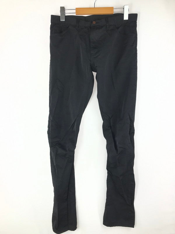 【中古品】【メンズ】 COMME des GARCONS HOMME PLUS コムデギャルソンオムプリュス ポリ製品加工 膝立体パンツ PT-P042 17AW ボトムス 151-250410-hi-47-tag サイズ：M カラー：ブラック 万代Net店