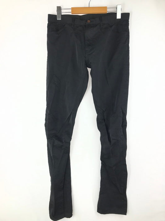 【中古品】【メンズ】 COMME des GARCONS HOMME PLUS コムデギャルソンオムプリュス ポリ製品加工 膝立体パンツ PT-P042 17AW ボトムス 151-250410-hi-47-tag サイズ：M カラー：ブラック 万代Net店