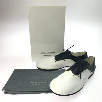 【中古品】【メンズ】 COMME des GARCONS HOMME PLUS コムデギャルソンオムプリュス LEATHER SHOES PK-K104 レザーシューズ ドレスシューズ 靴 164-250415-yk-33-tag サイズ：29 カラー：ホワイト/ブラック 万代Net店
