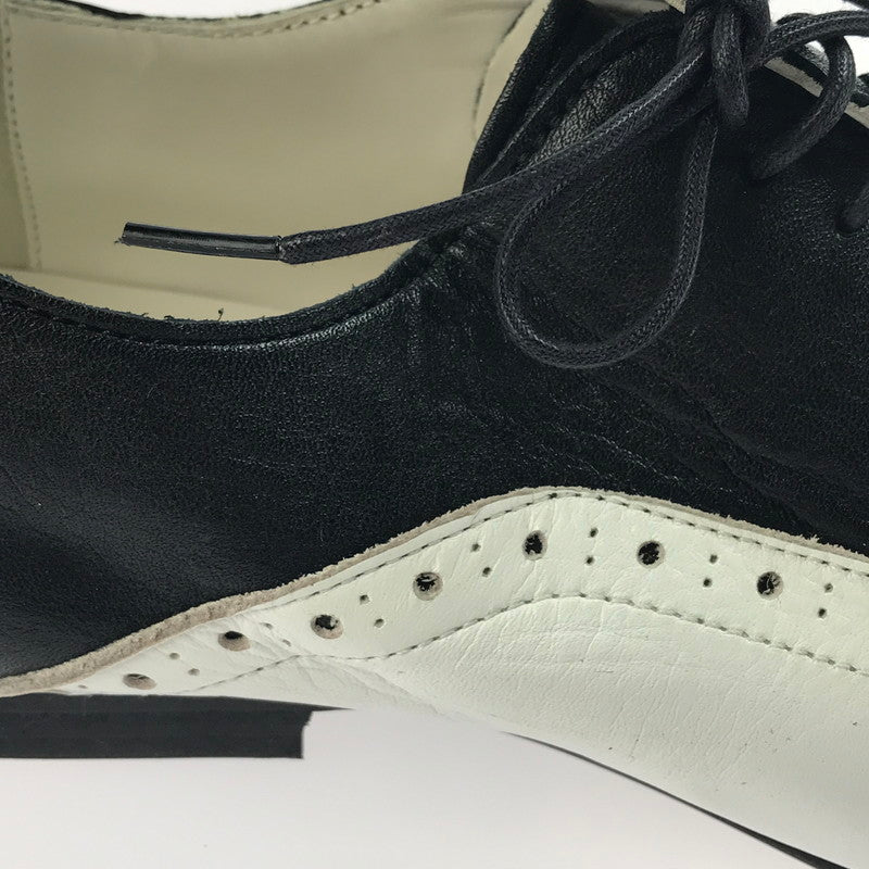 【中古品】【メンズ】 COMME des GARCONS HOMME PLUS コムデギャルソンオムプリュス LEATHER SHOES PK-K104 レザーシューズ ドレスシューズ 靴 164-250415-yk-33-tag サイズ：29 カラー：ホワイト/ブラック 万代Net店