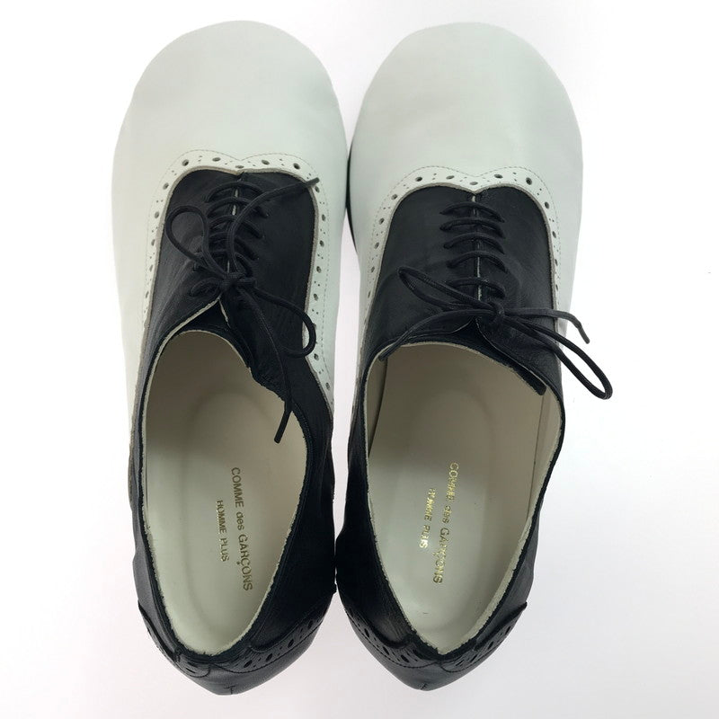 【中古品】【メンズ】 COMME des GARCONS HOMME PLUS コムデギャルソンオムプリュス LEATHER SHOES PK-K104 レザーシューズ ドレスシューズ 靴 164-250415-yk-33-tag サイズ：29 カラー：ホワイト/ブラック 万代Net店