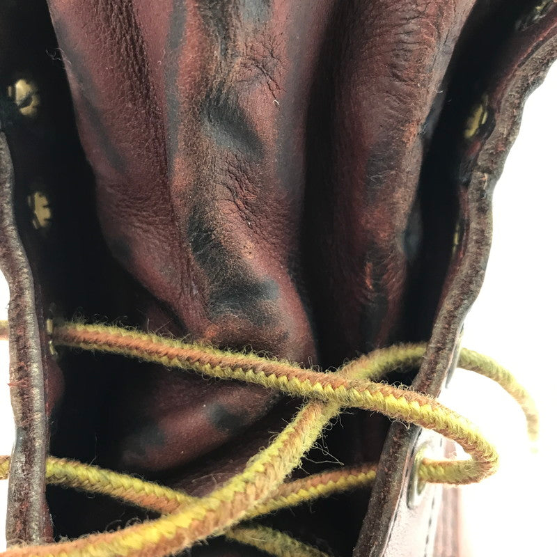 【中古品】【メンズ】 RED WING レッドウィング WORK BOOTS 957 ワークブーツ USA製 羽タグ レースアップブーツ シューズ 靴 164-250415-yk-38-tag サイズ：8.5EE カラー：ブラウン 万代Net店