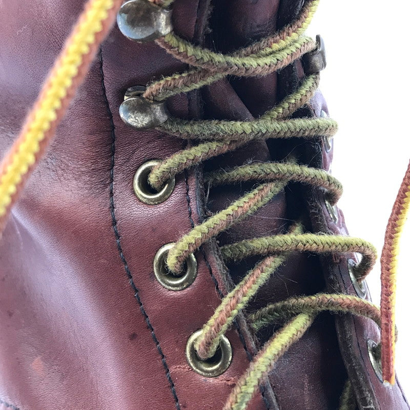 【中古品】【メンズ】 RED WING レッドウィング WORK BOOTS 957 ワークブーツ USA製 羽タグ レースアップブーツ シューズ 靴 164-250415-yk-38-tag サイズ：8.5EE カラー：ブラウン 万代Net店