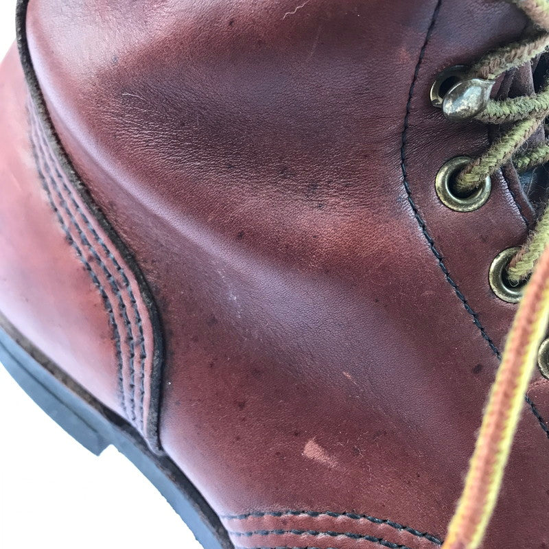 【中古品】【メンズ】 RED WING レッドウィング WORK BOOTS 957 ワークブーツ USA製 羽タグ レースアップブーツ シューズ 靴 164-250415-yk-38-tag サイズ：8.5EE カラー：ブラウン 万代Net店