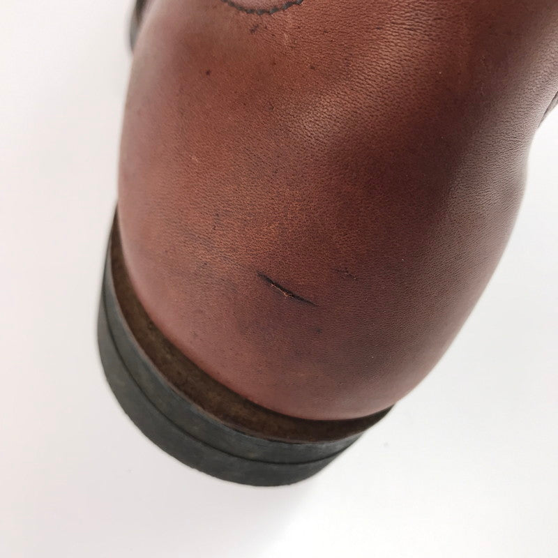 【中古品】【メンズ】 RED WING レッドウィング WORK BOOTS 957 ワークブーツ USA製 羽タグ レースアップブーツ シューズ 靴 164-250415-yk-38-tag サイズ：8.5EE カラー：ブラウン 万代Net店