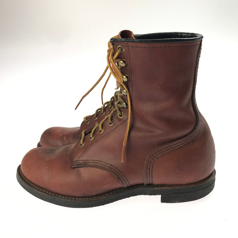 【中古品】【メンズ】 RED WING レッドウィング WORK BOOTS 957 ワークブーツ USA製 羽タグ レースアップブーツ シューズ 靴 164-250415-yk-38-tag サイズ：8.5EE カラー：ブラウン 万代Net店