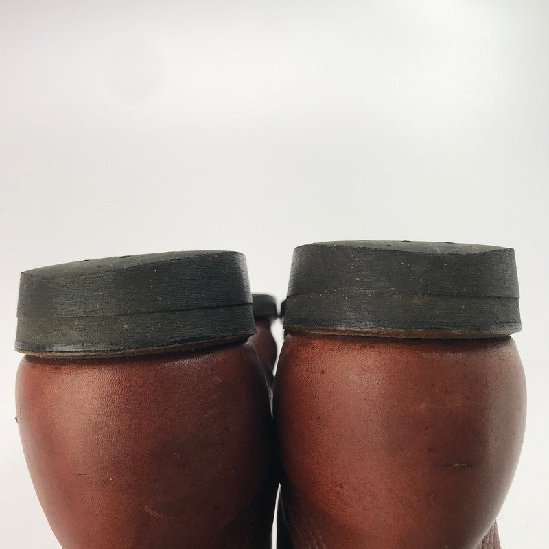 【中古品】【メンズ】 RED WING レッドウィング WORK BOOTS 957 ワークブーツ USA製 羽タグ レースアップブーツ シューズ 靴 164-250415-yk-38-tag サイズ：8.5EE カラー：ブラウン 万代Net店