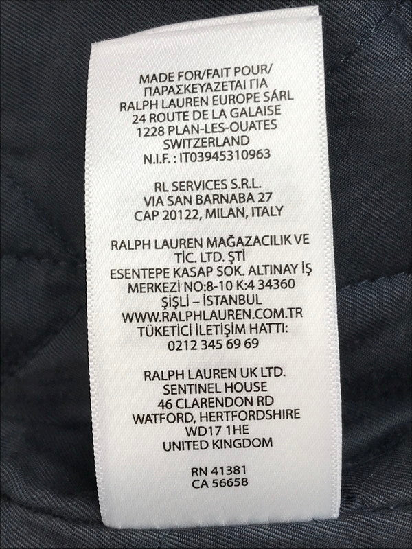 【中古品】【メンズ】 POLO RALPH LAUREN ポロ・ラルフローレン WOOL BLEND LETTERMAN JACKET ウールブレンド レターマンジャケット アウター 147-250412-hi-10-tag サイズ：M カラー：ネイビー 万代Net店