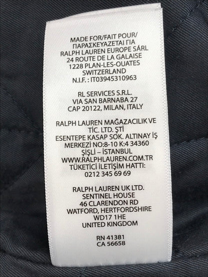 【中古品】【メンズ】 POLO RALPH LAUREN ポロ・ラルフローレン WOOL BLEND LETTERMAN JACKET ウールブレンド レターマンジャケット アウター 147-250412-hi-10-tag サイズ：M カラー：ネイビー 万代Net店