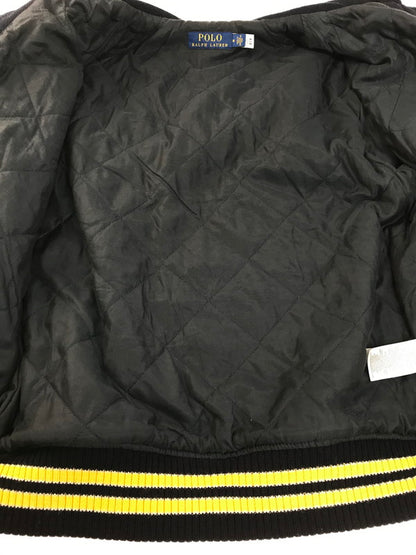 【中古品】【メンズ】 POLO RALPH LAUREN ポロ・ラルフローレン WOOL BLEND LETTERMAN JACKET ウールブレンド レターマンジャケット アウター 147-250412-hi-10-tag サイズ：M カラー：ネイビー 万代Net店