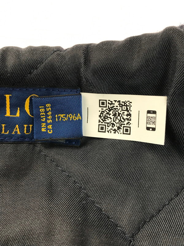 【中古品】【メンズ】 POLO RALPH LAUREN ポロ・ラルフローレン WOOL BLEND LETTERMAN JACKET ウールブレンド レターマンジャケット アウター 147-250412-hi-10-tag サイズ：M カラー：ネイビー 万代Net店