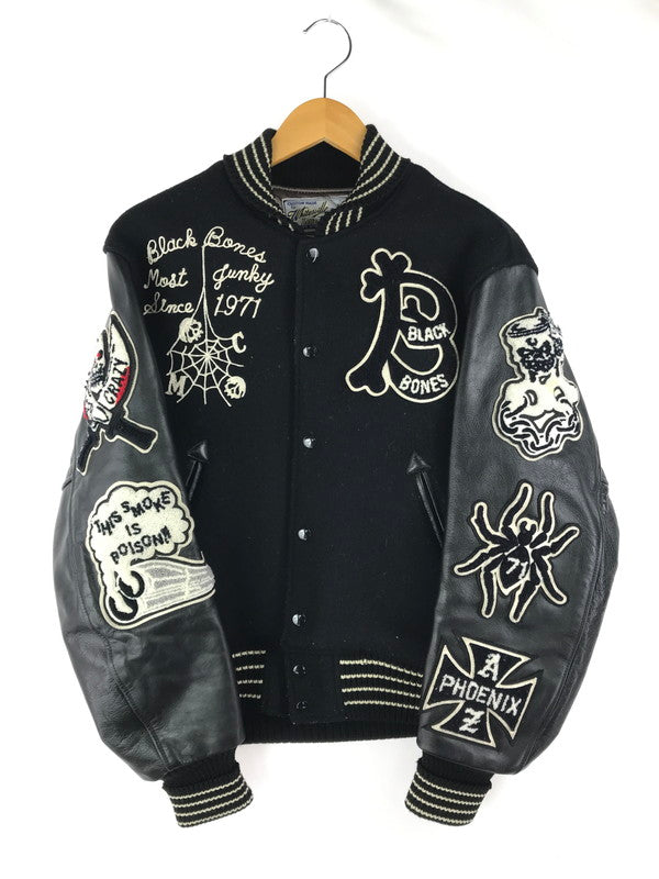 【中古品】【メンズ】 WHITESVILLE ホワイツビル × BACKBONE ブラックボーン コラボ STADIUM JACKET WV10731 732 スタジアムジャケット スタジャン アウター 145-250503-hi-03-tag サイズ：38 カラー：ブラック 万代Net店