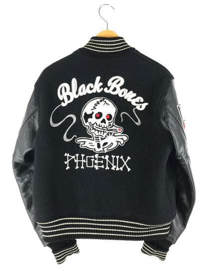 【中古品】【メンズ】 WHITESVILLE ホワイツビル × BACKBONE ブラックボーン コラボ STADIUM JACKET WV10731 732 スタジアムジャケット スタジャン アウター 145-250503-hi-03-tag サイズ：38 カラー：ブラック 万代Net店