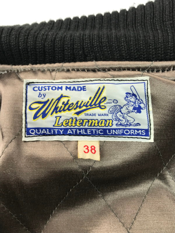 【中古品】【メンズ】 WHITESVILLE ホワイツビル × BACKBONE ブラックボーン コラボ STADIUM JACKET WV10731 732 スタジアムジャケット スタジャン アウター 145-250503-hi-03-tag サイズ：38 カラー：ブラック 万代Net店