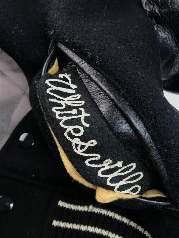 【中古品】【メンズ】 WHITESVILLE ホワイツビル × BACKBONE ブラックボーン コラボ STADIUM JACKET WV10731 732 スタジアムジャケット スタジャン アウター 145-250503-hi-03-tag サイズ：38 カラー：ブラック 万代Net店