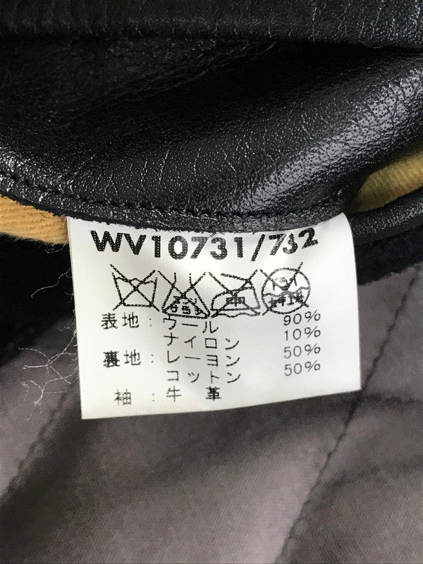 【中古品】【メンズ】 WHITESVILLE ホワイツビル × BACKBONE ブラックボーン コラボ STADIUM JACKET WV10731 732 スタジアムジャケット スタジャン アウター 145-250503-hi-03-tag サイズ：38 カラー：ブラック 万代Net店