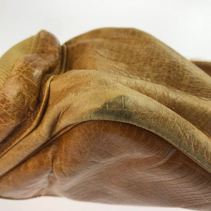 【ジャンク品】【メンズ】 LEATHER CANVAS FIELD BAG レザーキャンバス フィールドバッグ ショルダーバッグ カバン 188-250511-hi-12-tag カラー：イエロー/ブラウン系 万代Net店