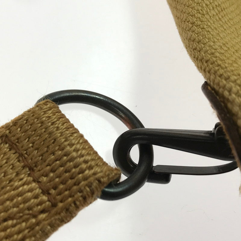 【ジャンク品】【メンズ】 LEATHER CANVAS FIELD BAG レザーキャンバス フィールドバッグ ショルダーバッグ カバン 188-250511-hi-12-tag カラー：イエロー/ブラウン系 万代Net店
