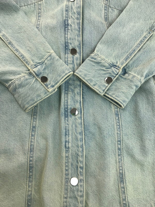 【中古美品】【レディース】 ARMANI EXCHANGE アルマーニエクスチェンジ DENIM SHIRT JACKET 6KYB44 Y1EAZ デニムシャツジャケット ライトアウター 168-250505-hi-09-tag サイズ：S カラー：ライトインディゴ 万代Net店
