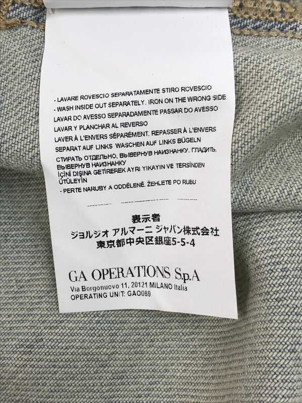 【中古美品】【レディース】 ARMANI EXCHANGE アルマーニエクスチェンジ DENIM SHIRT JACKET 6KYB44 Y1EAZ デニムシャツジャケット ライトアウター 168-250505-hi-09-tag サイズ：S カラー：ライトインディゴ 万代Net店