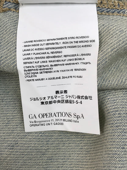 【中古美品】【レディース】 ARMANI EXCHANGE アルマーニエクスチェンジ DENIM SHIRT JACKET 6KYB44 Y1EAZ デニムシャツジャケット ライトアウター 168-250505-hi-09-tag サイズ：S カラー：ライトインディゴ 万代Net店