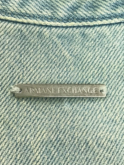 【中古美品】【レディース】 ARMANI EXCHANGE アルマーニエクスチェンジ DENIM SHIRT JACKET 6KYB44 Y1EAZ デニムシャツジャケット ライトアウター 168-250505-hi-09-tag サイズ：S カラー：ライトインディゴ 万代Net店